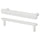 NYDALA handle, white, 154 mm, 2 pack