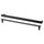 NYDALA handle, black, 5 mm, 2 pack