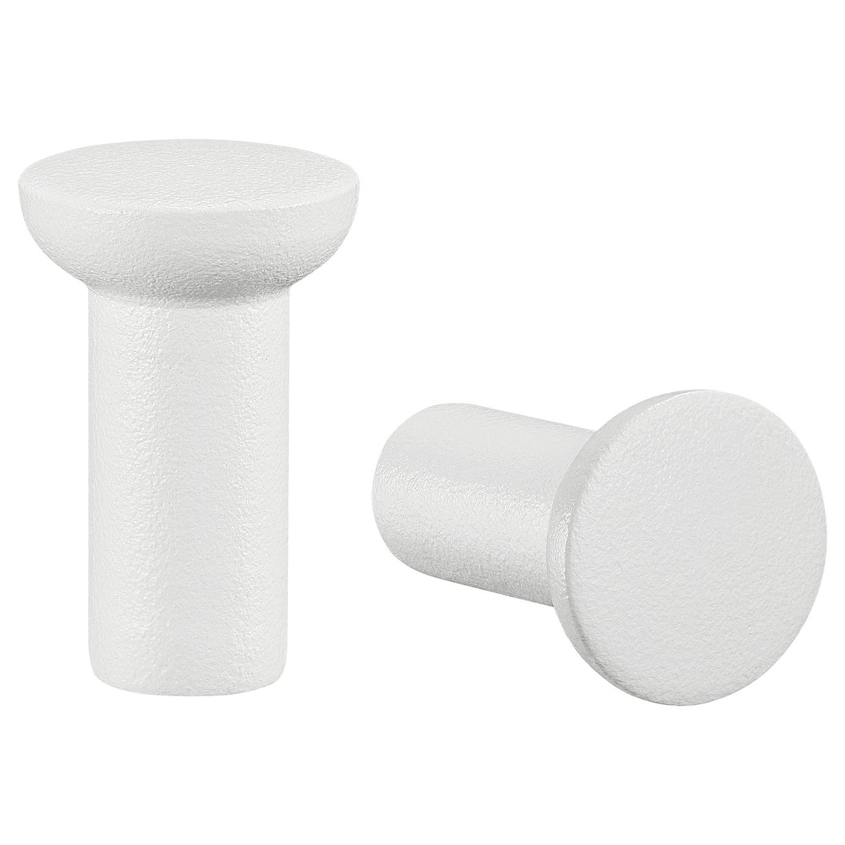 NYDALA knob, white, 16 mm, 2 pack
