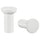 NYDALA knob, white, 16 mm, 2 pack