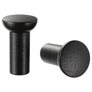 NYDALA knob, black, 16 mm, 2 pack