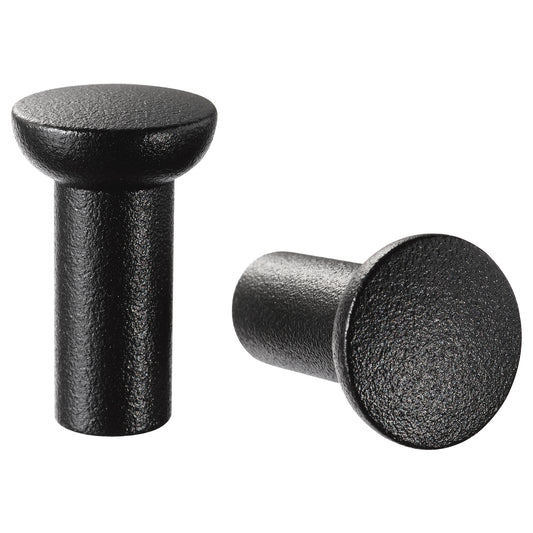 NYDALA knob, black, 16 mm, 2 pack