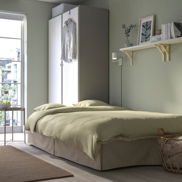 Ikea NYHAMN - 3-seater sofa bed, with spring mattress/Naggen beige