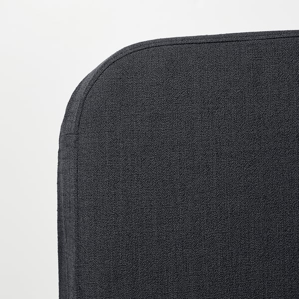 NYHAMN 3-seat sofa-bed, with pocket spring mattress Naggen/dark grey, 200x140 cm