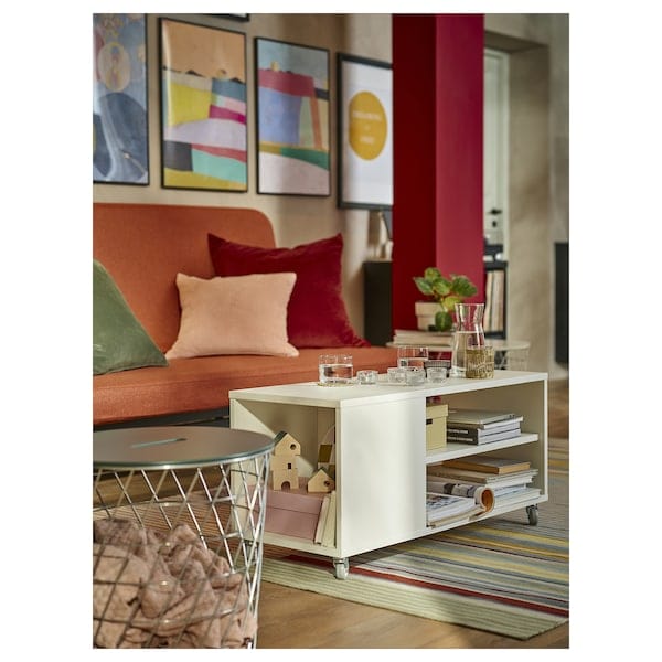 Ikea NYHAMN - 3-seater sofa bed, with spring mattress/Skartofta red/brown
