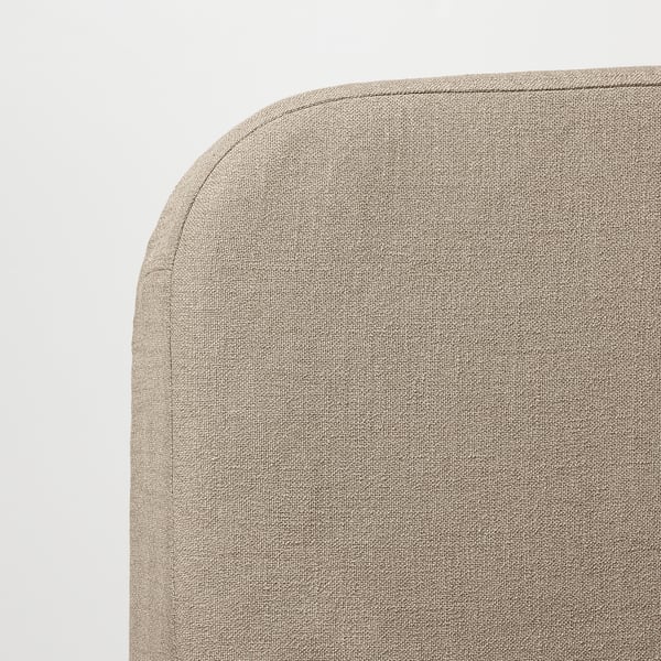 NYHAMN 3-seat sofa-bed, with foam mattress/Naggen beige, 200x90x97 cm
