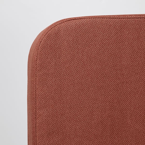 NYHAMN 3-seat sofa-bed, with foam mattress/Skartofta red/brown, 200x90x97 cm