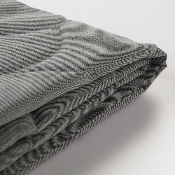 NYHAMN three-seat sofa-bed cover, Knisa grey/beige