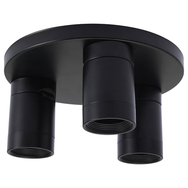 NYMÅNE ceiling spotlight with 3 spots, anthracite, 25 cm
