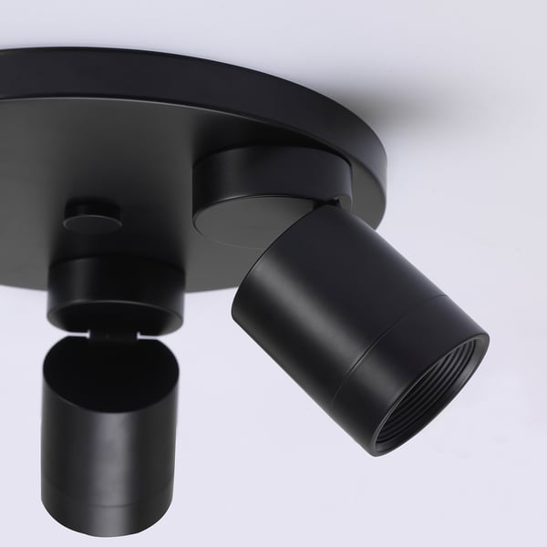 NYMÅNE ceiling spotlight with 3 spots, anthracite, 25 cm
