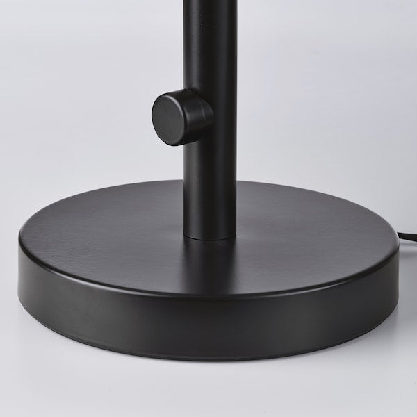 NYMÅNE table lamp, anthracite, 33 cm