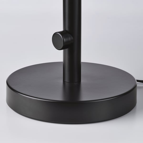 NYMÅNE table lamp, anthracite, 33 cm