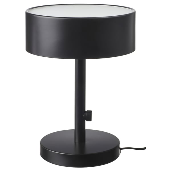 NYMÅNE table lamp, anthracite, 33 cm