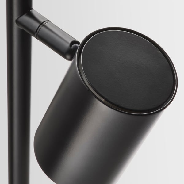 NYMÅNE floor lamp with 3-spot, anthracite, 25 cm