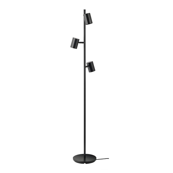 NYMÅNE floor lamp with 3-spot, anthracite, 25 cm
