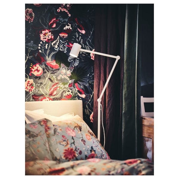 Ikea NYMÅNE Floor lamp/reading - white ,