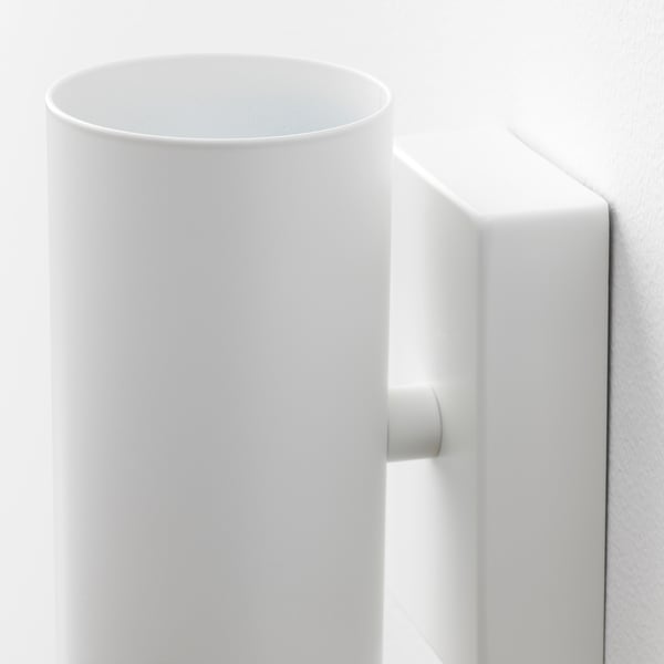 NYMÅNE wall up/downlighter, wired-in, white, 7 cm