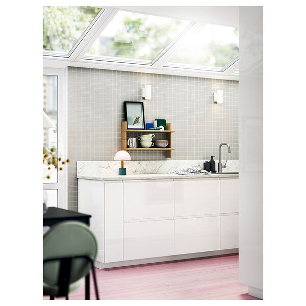 NYMÅNE wall up/downlighter, wired-in, white, 7 cm