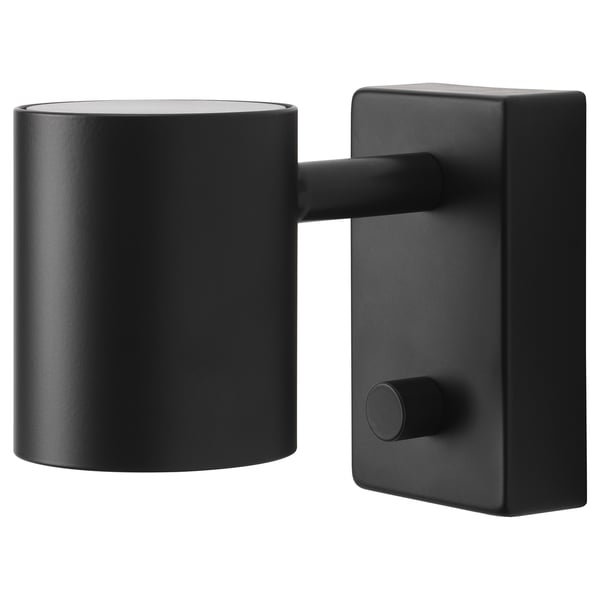NYMÅNE wall/reading lamp, wired-in inst, anthracite, 7 cm