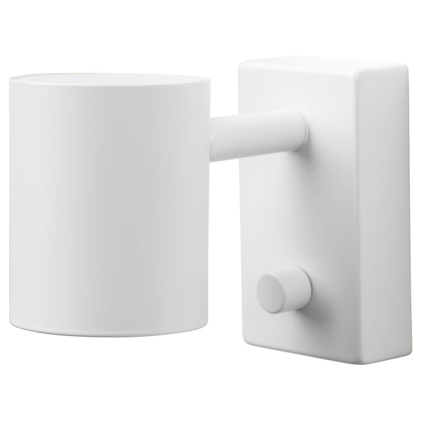 NYMÅNE wall/reading lamp, wired-in inst, white, 7 cm