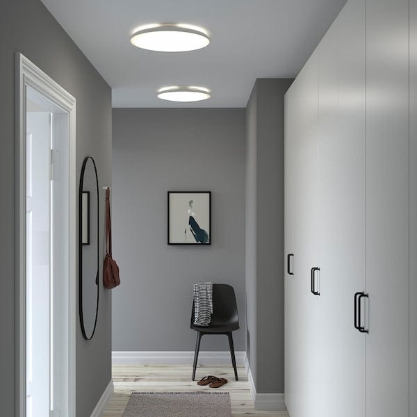 Ikea NYMÅNE LED ceiling light, white, 45 cm