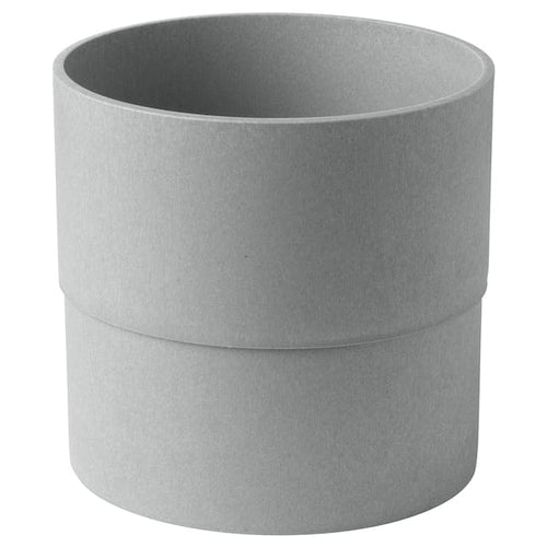 NYPON - NYPON Plant pot, in/outdoor grey, 19 cm