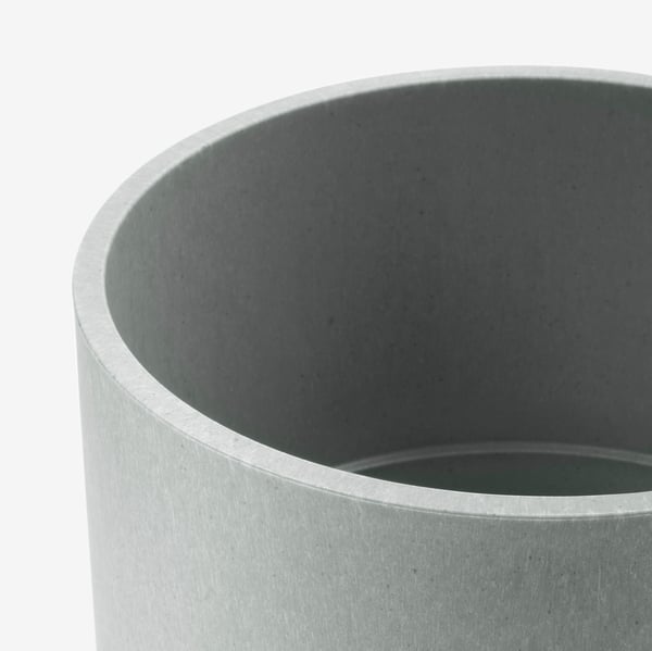 NYPON plant pot, in/outdoor grey, 15 cm