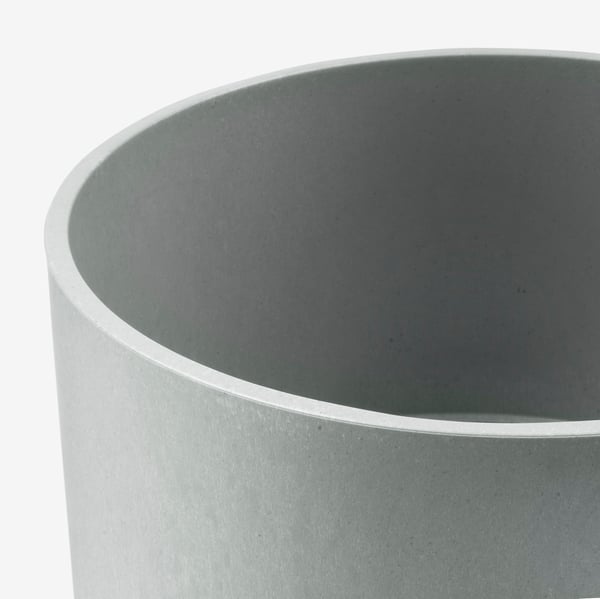NYPON plant pot, in/outdoor grey, 19 cm