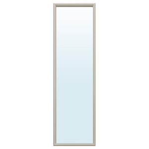NYPONBUSKE mirror, grey-beige, 40x135 cm