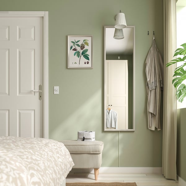 NYPONBUSKE mirror, gray-beige, 40x135 cm
