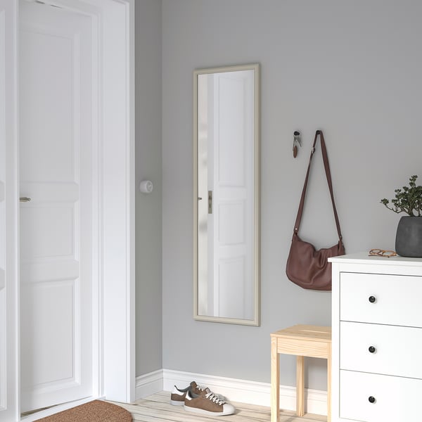 NYPONBUSKE mirror, gray-beige, 40x135 cm