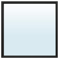 NYPONBUSKE mirror, black, 65x65 cm