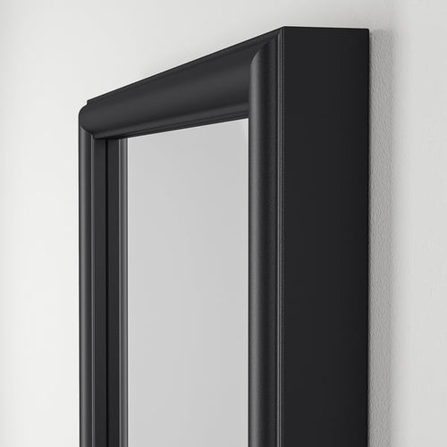 NYPONBUSKE mirror, black, 40x135 cm