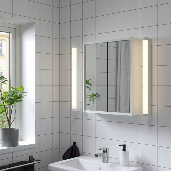 NYSJÖN mirror cabinet, white, 50x60 cm