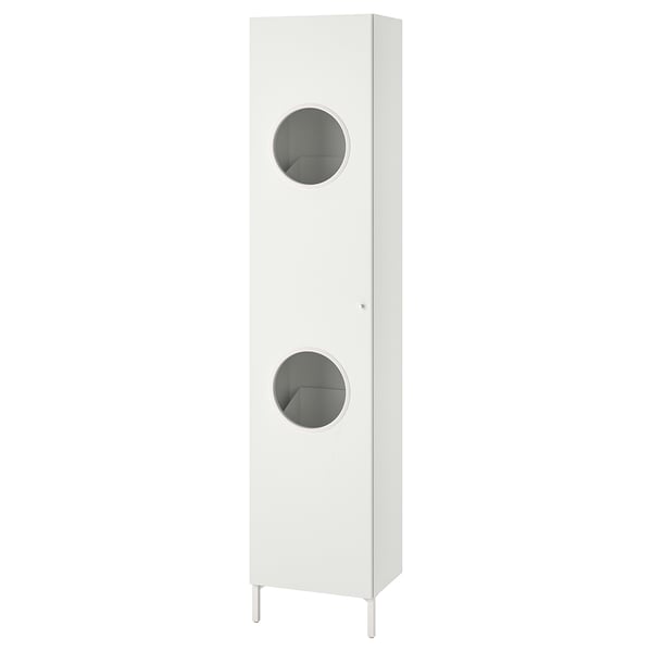 NYSJÖN laundry cabinet, white, 40x190 cm