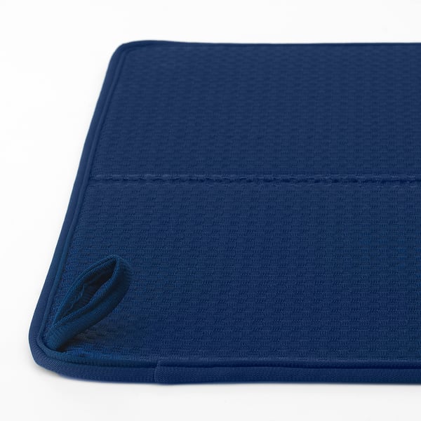 NYSKÖLJD dish drying mat, blue