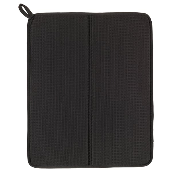 NYSKÖLJD - NYSKÖLJD Dish drying mat, dark grey, 44x36 cm