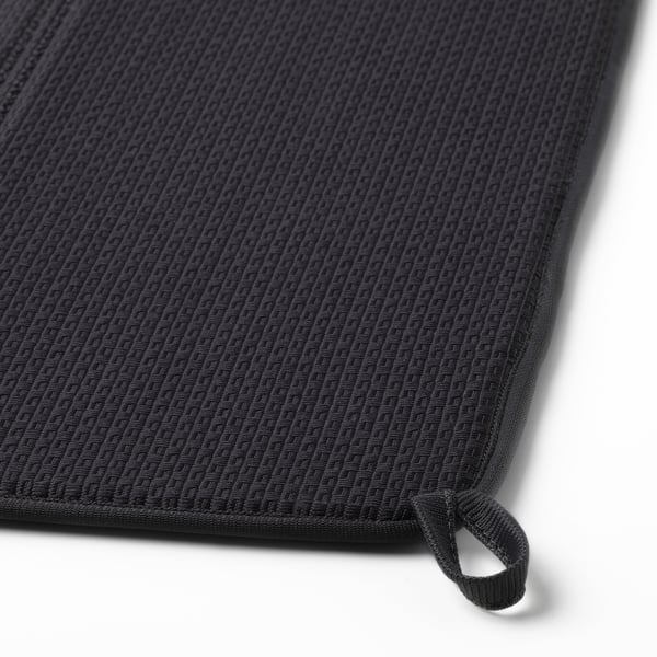 NYSKÖLJD dish drying mat, dark grey, 44x36 cm