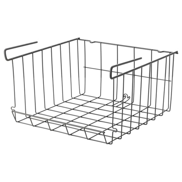 OBSERVATÖR clip-on basket, grey-brown, 31x30 cm