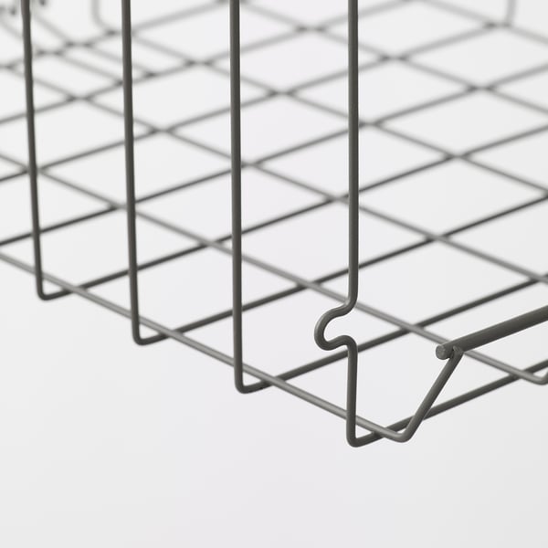 OBSERVATÖR clip-on basket, grey-brown, 31x30 cm