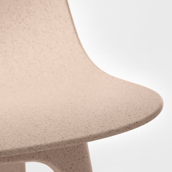 ODGER chair, white/beige, 45x81x51 cm