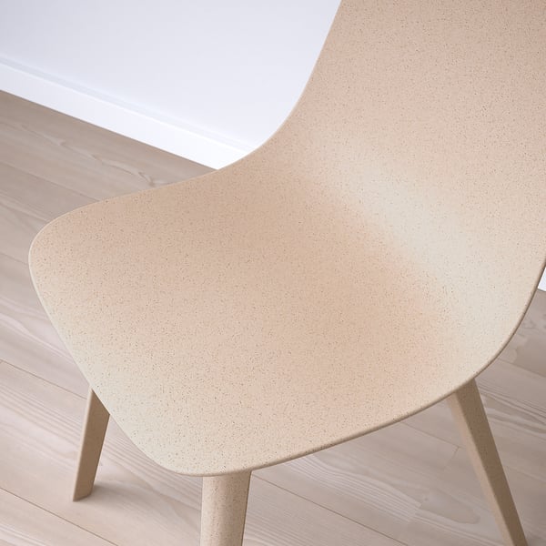ODGER chair, white/beige, 45x81x51 cm