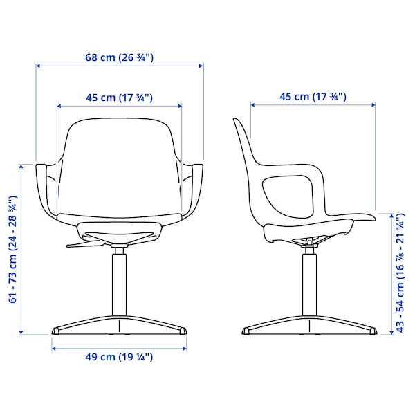 ODGER - Swivel chair, anthracite