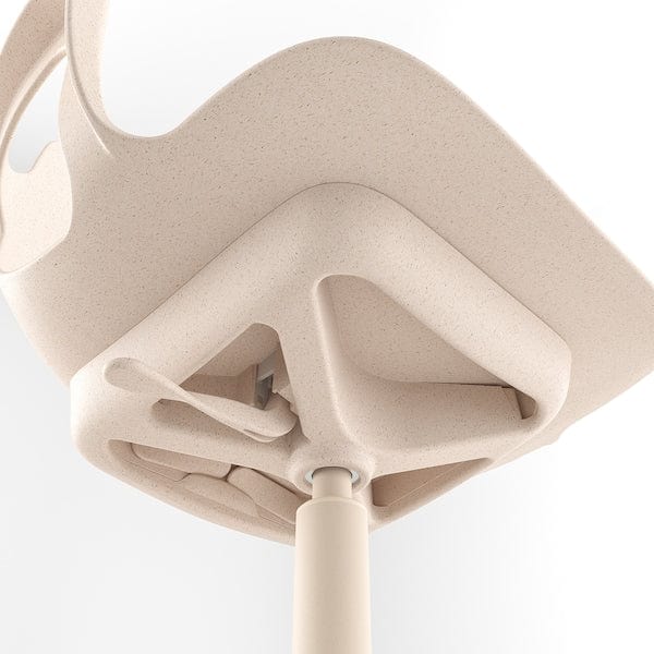 Ikea ODGER - Swivel chair, white/beige