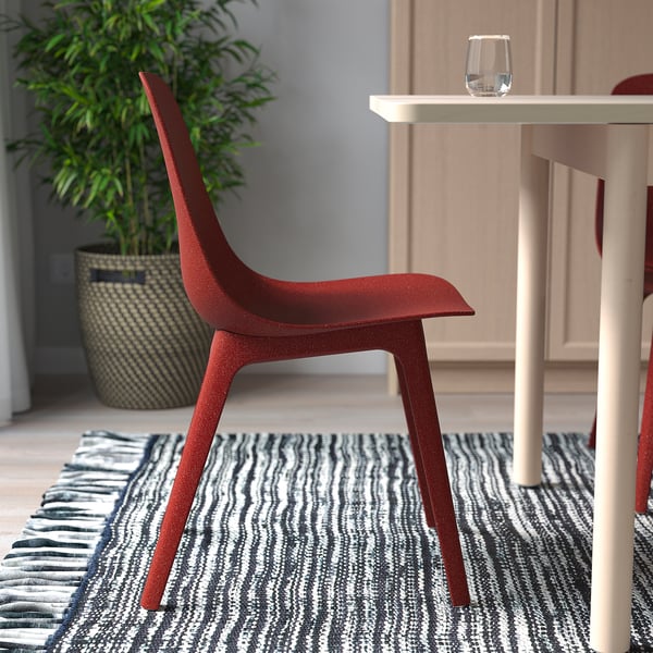 ODGER chair, red, 45x81x51 cm