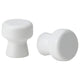 ODLINGSGRÄNS knob, white, 5 mm, 2 pack