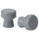 ODLINGSGRÄNS knob, grey, 5 mm, 2 pack
