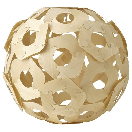 ÖDLEBLAD shade for pendant lamp, birch veneer, 48 cm