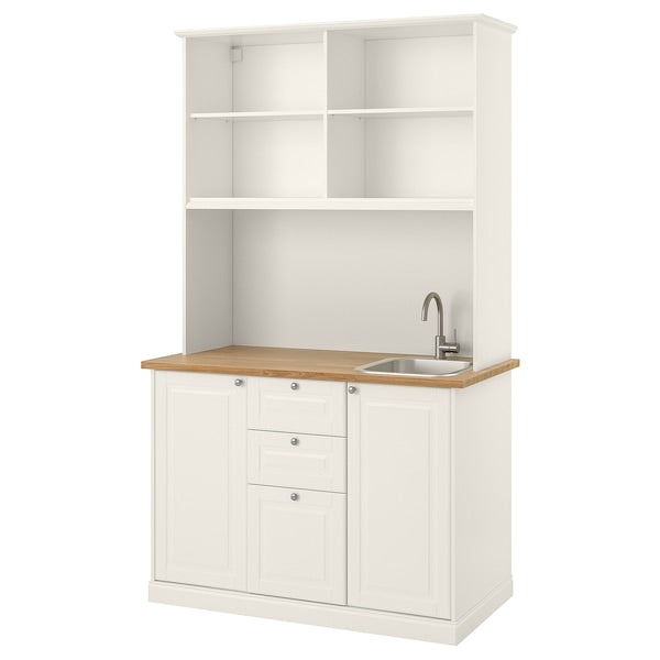 ÖNNERUP - One-piece kitchen, off-white,130x64x219 cm