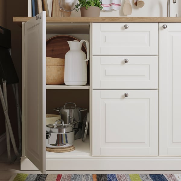 ÖNNERUP kitchenette, off-white, 130x64x219 cm